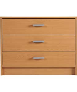 Napoli 3 Drawer Chest - Beech Effect
