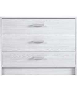 Napoli 3 Drawer Chest - White