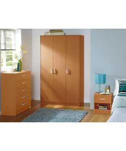 Napoli 3 Piece 3 Door Wardrobe Package - Pine