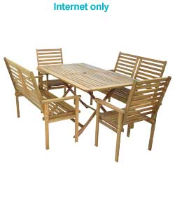 Napoli 5 Piece Bench Set