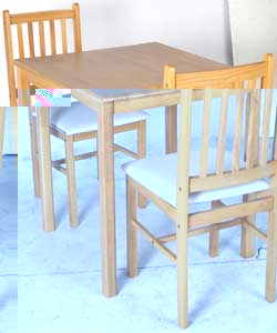 Napoli Dining Table and 2 Upholstered Chairs -