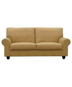 Napoli Large Leather Sofa - Camel