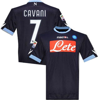 Macron 2010-11 Napoli Macron 3rd Shirt (Cavani 7)