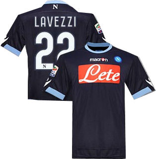 Macron 2010-11 Napoli Macron 3rd Shirt (Lavezzi 22)