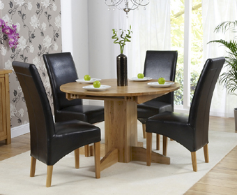 Napoli Oak Extending Dining Table - 120-160cm