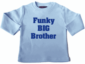 Nappy Head Funky BIG Brother slogan baby t-shirt by Nappy