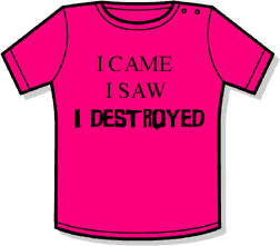 I came I saw I destroyed cool baby t-shirt by