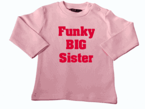 Nappy Head Pink Big Sister T-shirt by