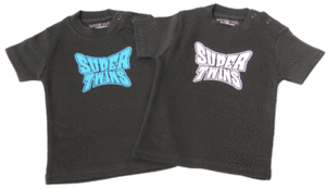 Nappy Head Super Twins Funky Twins Slogan T-shirt Baby Gift