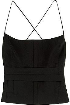 Narciso Rodriguez Backless silk top