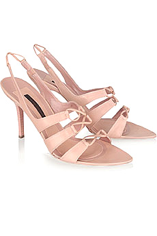 Narciso Rodriguez Infinity loop leather slingbacks