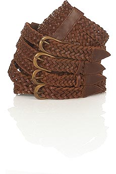 Natasha Four braid leather belt