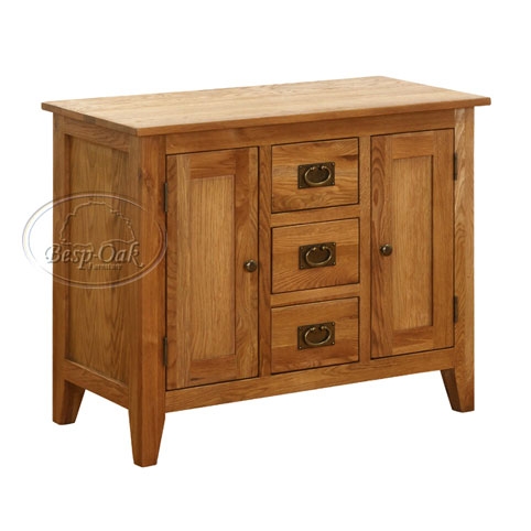Natasha Solid Oak 2 Door 3 Drawer Base/Sideboard