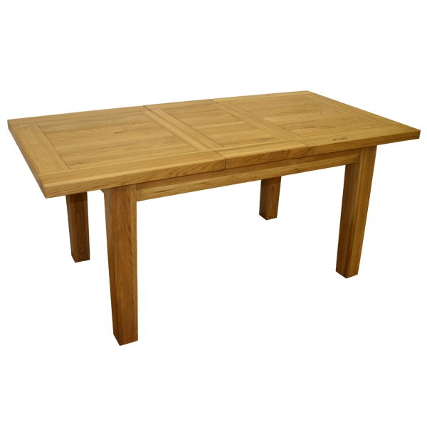 Solid Oak Extending Dining Table 140 cm