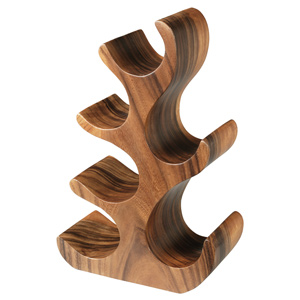 Natchez Acacia Wood 6 Bottle Wine Rack