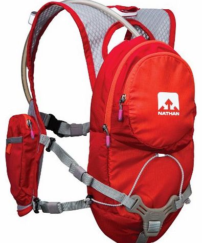 Nathan Intensity Hydration Pack Race Vest with 2L bladder - womens series - Tango Red/Tangerine