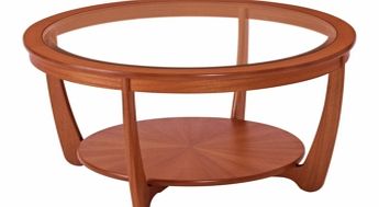 Nathan Shades Glass Top Round Coffee Table