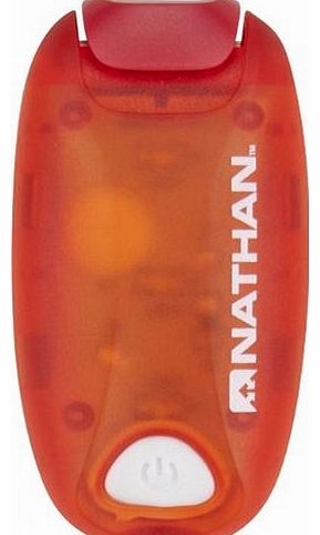 Nathan StrobeLight : Clip on : lightweight : water resistant : LED light - Tango Red - 5071NTD