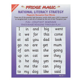 National Literacy Magnets - Reception Keywords (Giant Set)