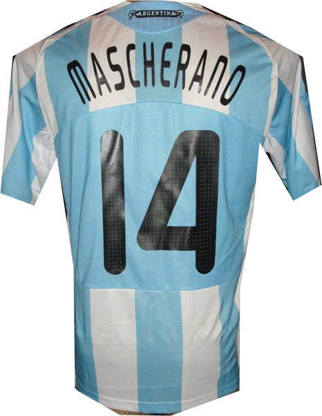 National teams Adidas 08-09 Argentina home (Mascherano 14)