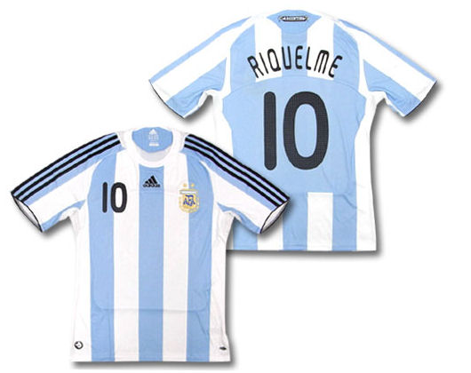 National teams Adidas 08-09 Argentina home (Riquelme 10)