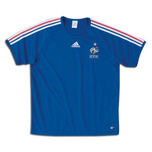 National teams Adidas 08-09 France Replica Tee (blue)
