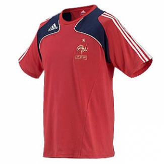 Adidas 08-09 France Tee (Red/Blue)