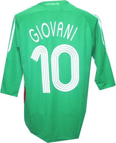Adidas 08-09 Mexico home (Giovani 10)