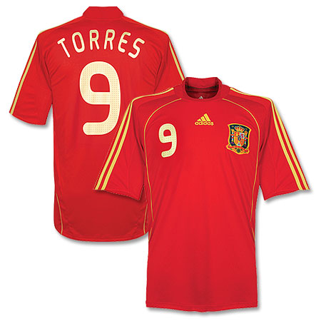National teams Adidas 08-09 Spain home (Torres 9)