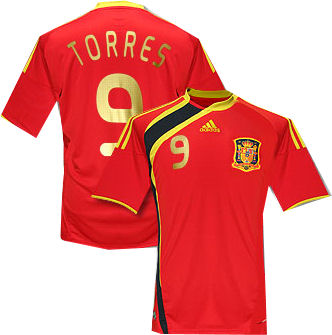 National teams Adidas 09-10 Spain home (Torres 9)