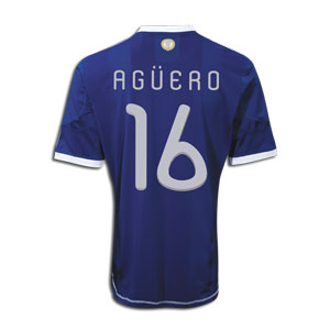 National teams Adidas 2010-11 Argentina World Cup Away (Aguero 16)