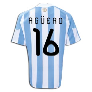 National teams Adidas 2010-11 Argentina World Cup Home (Aguero 16)