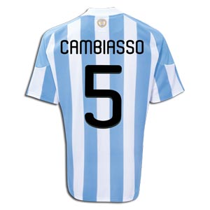 National teams Adidas 2010-11 Argentina World Cup Home (Cambiasso 5)