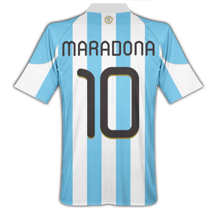 Adidas 2010-11 Argentina World Cup Home (Maradona 10)