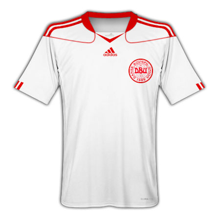 Adidas 2010-11 Denmark Adidas World Cup Away Shirt