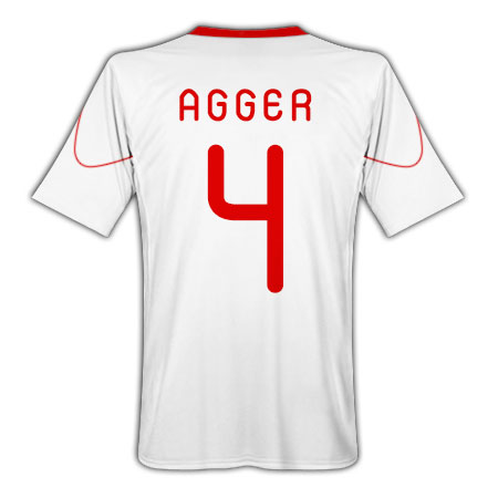 Adidas 2010-11 Denmark World Cup Away (Agger 4)