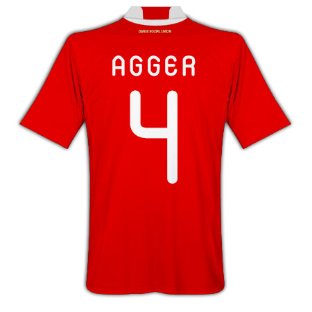 Adidas 2010-11 Denmark World Cup Home (Agger 4)