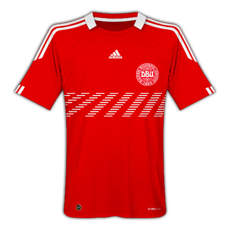 National teams Adidas 2010-11 Denmark World Cup Home Shirt