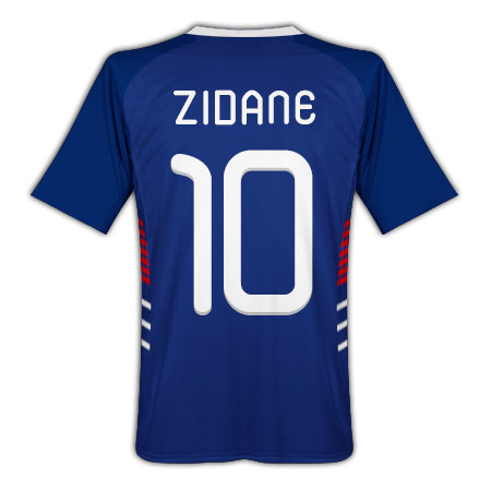 National teams Adidas 2010-11 France World Cup home (Zidane 10)