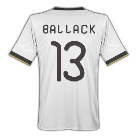 National teams Adidas 2010-11 Germany World Cup Home (Ballack 13)