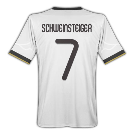 National teams Adidas 2010-11 Germany World Cup Home (Schweinsteiger 7)