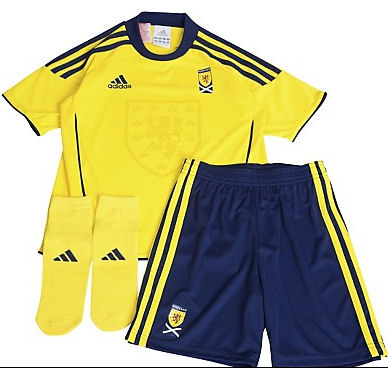 Adidas 2010-11 Scotland Adidas Little Boys Away Mini Kit