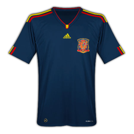 National teams Adidas 2010-11 Spain Adidas World Cup Away Shirt