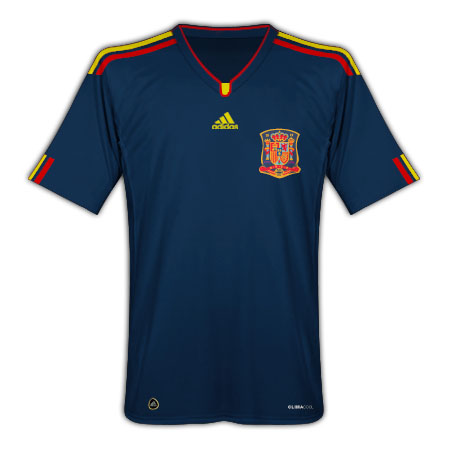 Adidas 2010-11 Spain Adidas World Cup Away Shirt