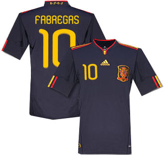 National teams Adidas 2010-11 Spain World Cup Away (Fabregas 10)