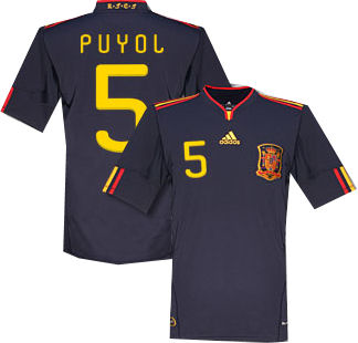 National teams Adidas 2010-11 Spain World Cup Away (Puyol 5)