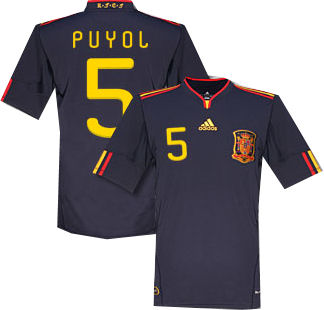 Adidas 2010-11 Spain World Cup Away (Puyol 5)