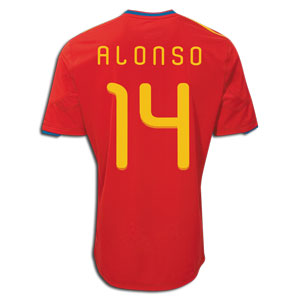 Adidas 2010-11 Spain World Cup home (Alonso 14)