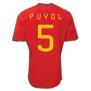 Adidas 2010-11 Spain World Cup home (Puyol 5)