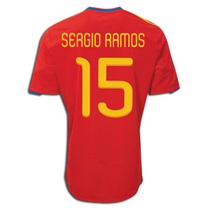 National teams Adidas 2010-11 Spain World Cup home (Sergio Ramos 15)
